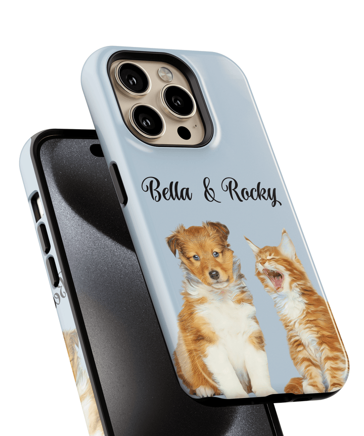 custom phone case, personalized case, custom iphone case, cat face phone case, dog memorial gift, pet phone cover, dog mom gift, custom dog case, iphone case cover, pet illustration, iphone 13 14 15 case, case with pet photo, gift for dog lover