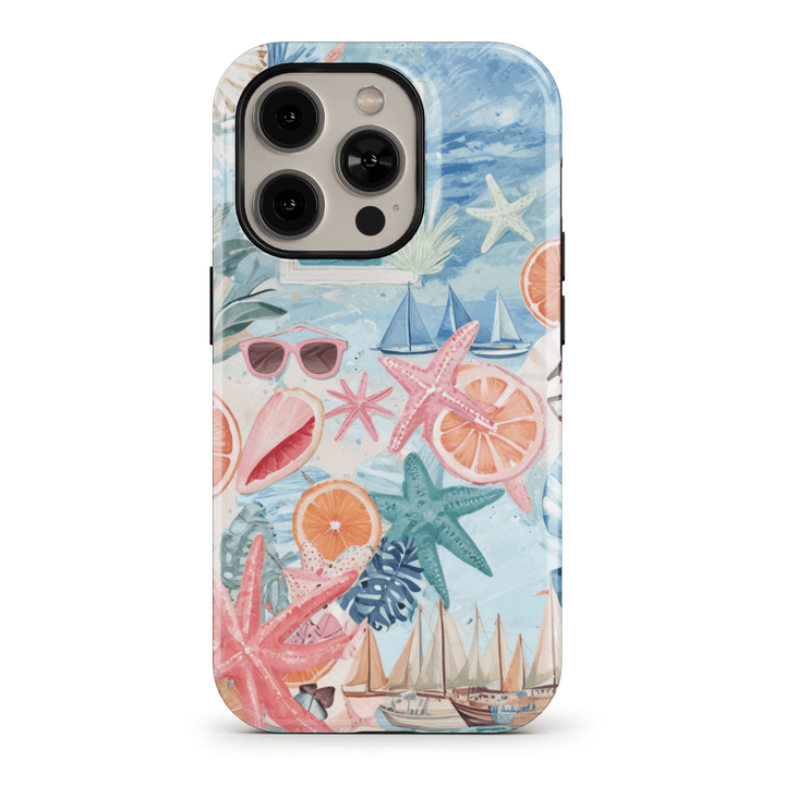 iphone 16 case iphone 16 pro case iphone 15 case iphone 15 pro case scrapbook phone case collage phone case coquette phone case beachy phone case coastal daughter sailing gift Beach vibes Design Beach Prints 15 Pro Case Summer