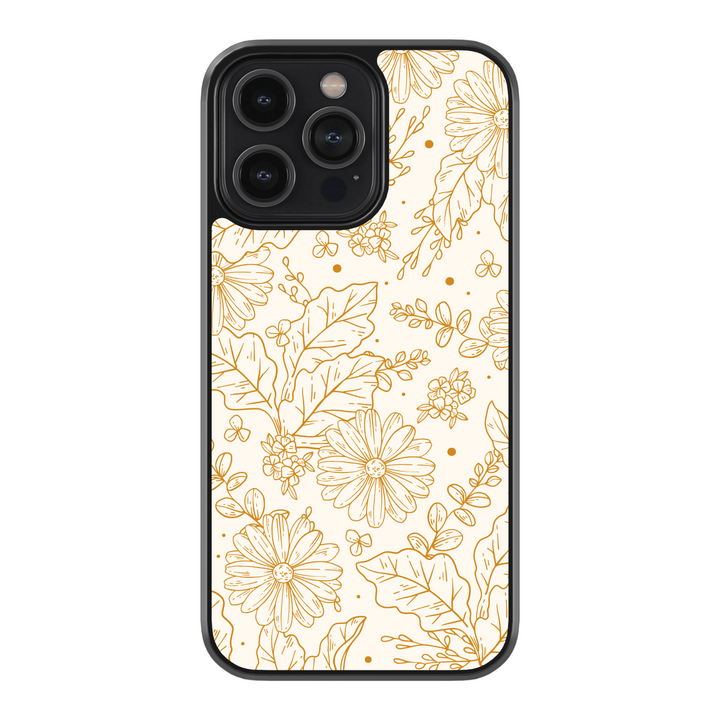 Floral pattern phone case with vibrant, intricate flower designs, available for iPhone 16, 16 Pro, 16 Pro Max, 15, 15 Pro, 14 Pro, 13 Pro, and Samsung Galaxy S24, S23, S22, S21. Aesthetic floral design inspired by classic stained glass, adding a touch of elegance and color to your device