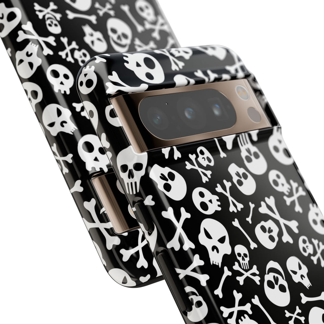 Protective cases for Google Pixel, including Pixel 7 Pro, Pixel 8 Pro, Pixel 9 Pro, Pixel 6 Pro, Pixel 8a, Pixel 7a, Pixel 6a, Pixel 9 Pro XL, Pixel 5, and Pixel 4 XL. Halloween Pixel Case