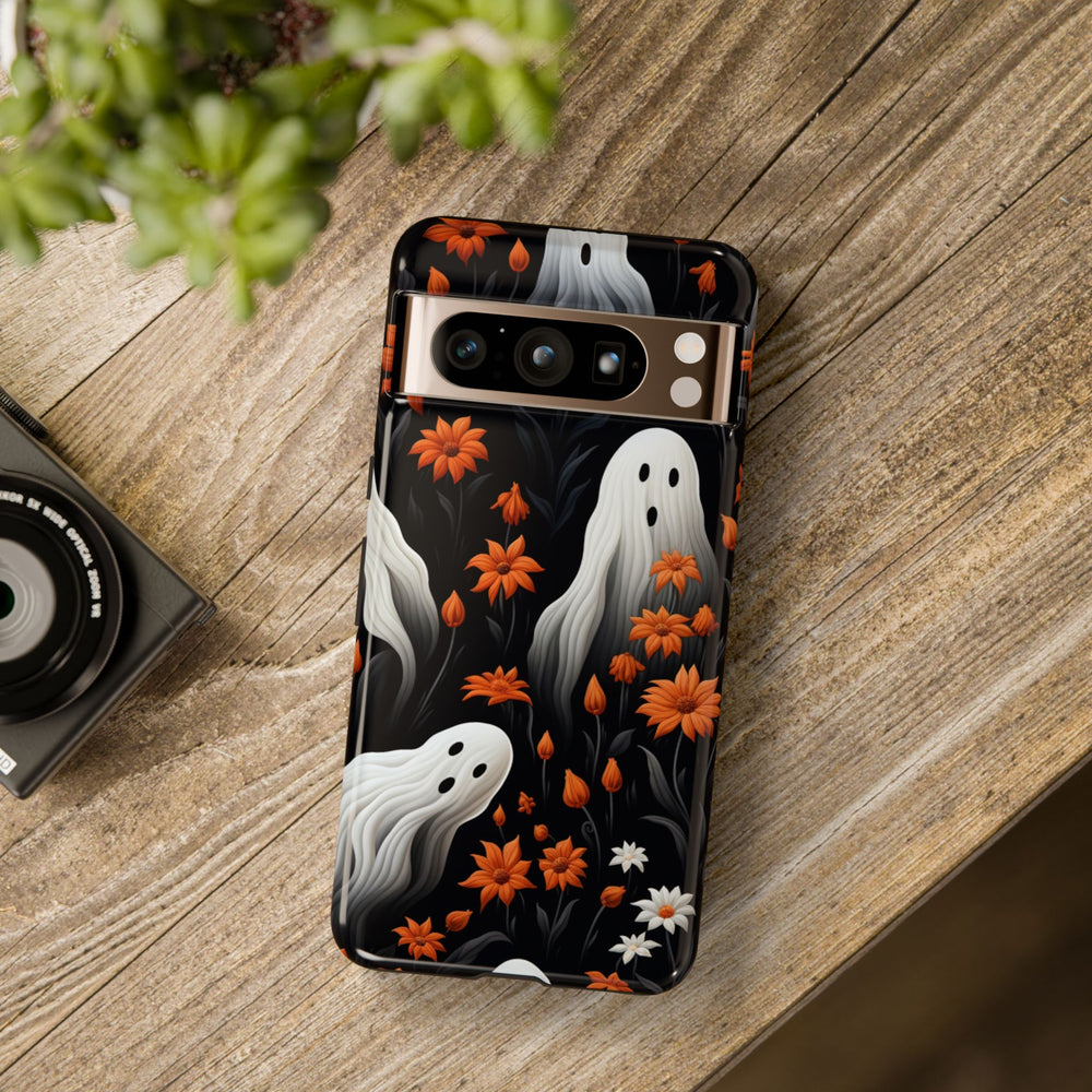 Protective cases for Google Pixel, including Pixel 7 Pro, Pixel 8 Pro, Pixel 9 Pro, Pixel 6 Pro, Pixel 8a, Pixel 7a, Pixel 6a, Pixel 9 Pro XL, Pixel 5, and Pixel 4 XL. Halloween Pixel Case