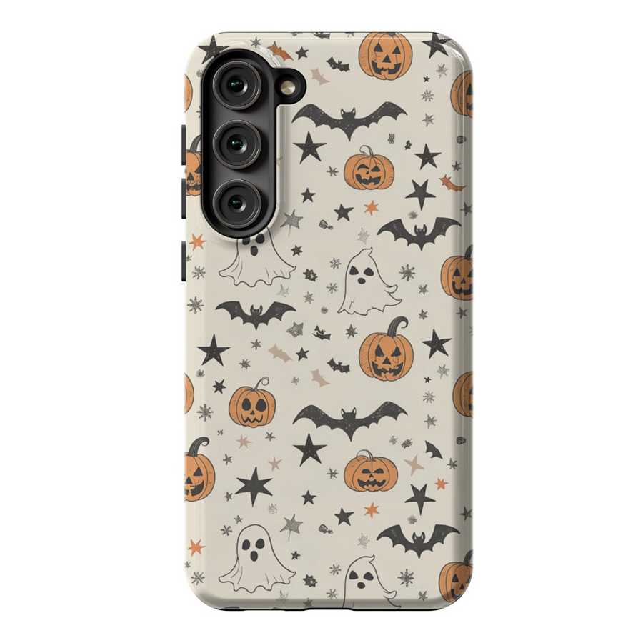 Halloween design, spooky gift, Halloween gift, ghost phone case, fall phone case, Galaxy S24 case, Galaxy S23 case, autumn phone case, festive phone cover, spooky cat case, seasonal phone case, creepy phone case