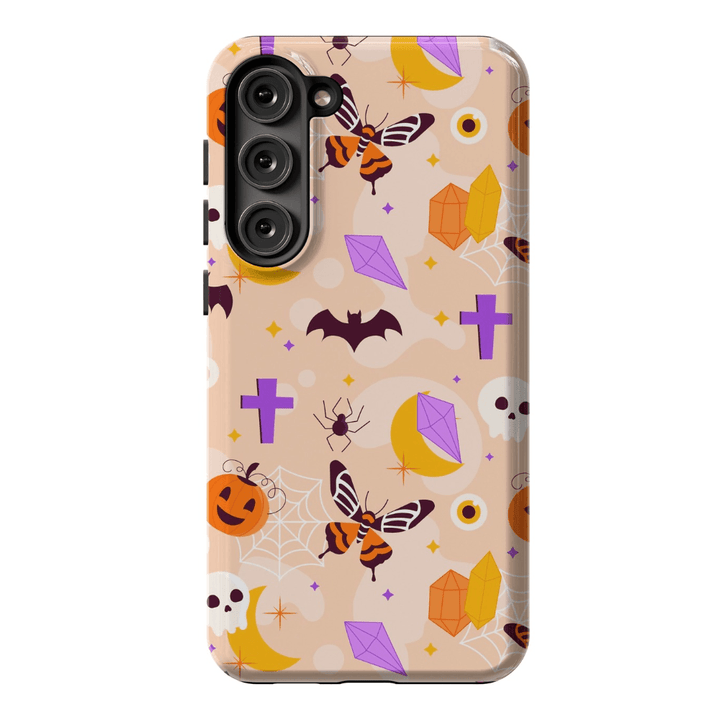 Halloween design, spooky gift, Halloween gift, ghost phone case, fall phone case, Galaxy S24 case, Galaxy S23 case, autumn phone case, festive phone cover, spooky cat case, seasonal phone case, creepy phone case