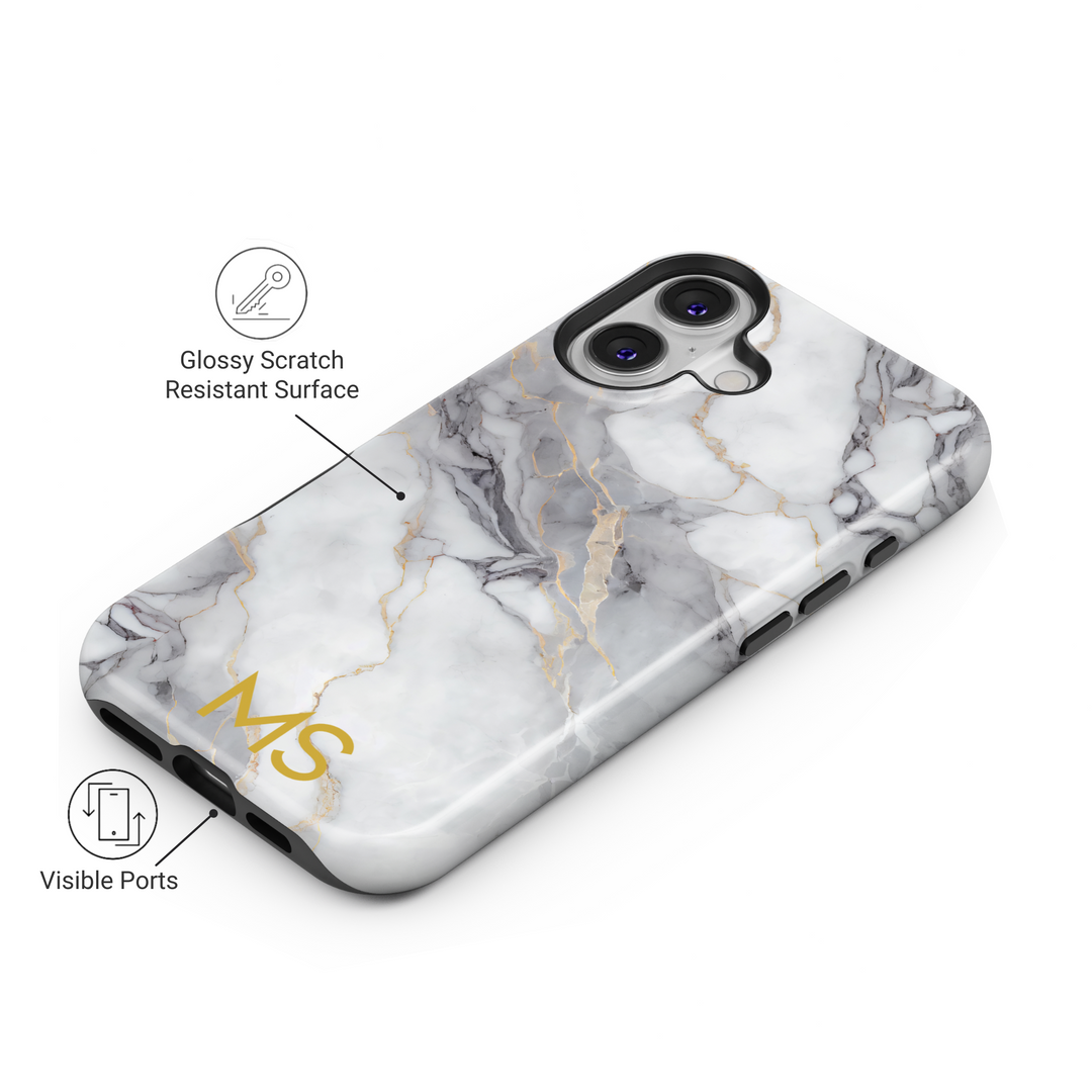 Minimalist marble pattern phone case with a sleek black and white design, featuring a trendy and bold aesthetic. Perfect for iPhone 16, iPhone 14 Case, iPhone 13 Case, iPhone 14 Pro Max, iPhone 13 Pro Max, iPhone 14 Plus Case, and iPhone 13 Mini Case. A stylish and modern choice for those who love a simple yet elegant marble design.