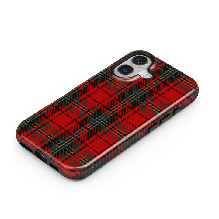 Winter-themed MagSafe iPhone 16 Pro phone case featuring a Nordic Christmas design with a charming gingerbread house. Perfect holiday phone case and thoughtful gift for her, offering festive style and durable protection for the season.