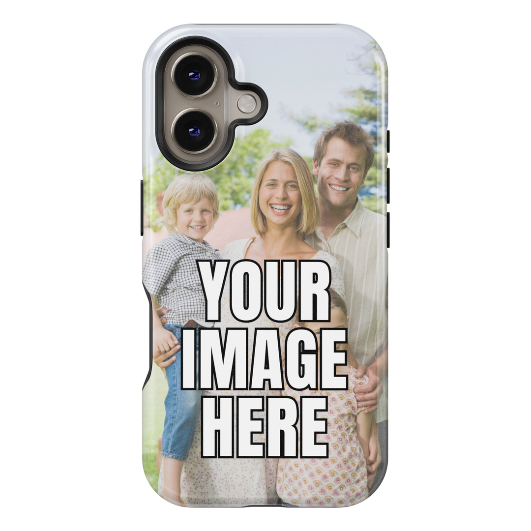 Custom photo phone case featuring your favorite personal image printed with high-quality detail, providing durable protection for your smartphone. Perfect for iPhone and Samsung Galaxy models. Personalized gift, photo phone cover, custom phone case for men and women.