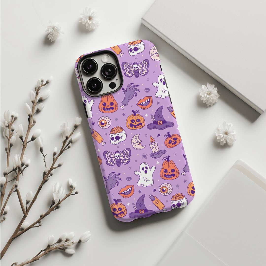 fall phone case, halloween phone case, pixel 8 pro case, s24 ultra case, iphone se case, goth phone case, pixel 8 case, Fall iPhone Case, iPhone 14 MagSafe, iPhone 15 MagSafe, Spooky Gift, Samsung S24 Case, halloween garland