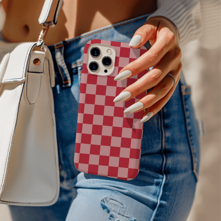 Checkerboard phone cover, checkered phone case, checkerboard iPhone cover, check pattern phone cover, checkerboard MagSafe accessory, checkered MagSafe case, trendy checker design, modern checkerboard case, colorful check pattern, checker phone case for iPhone 16, checkerboard MagSafe cover, stylish checkered design.