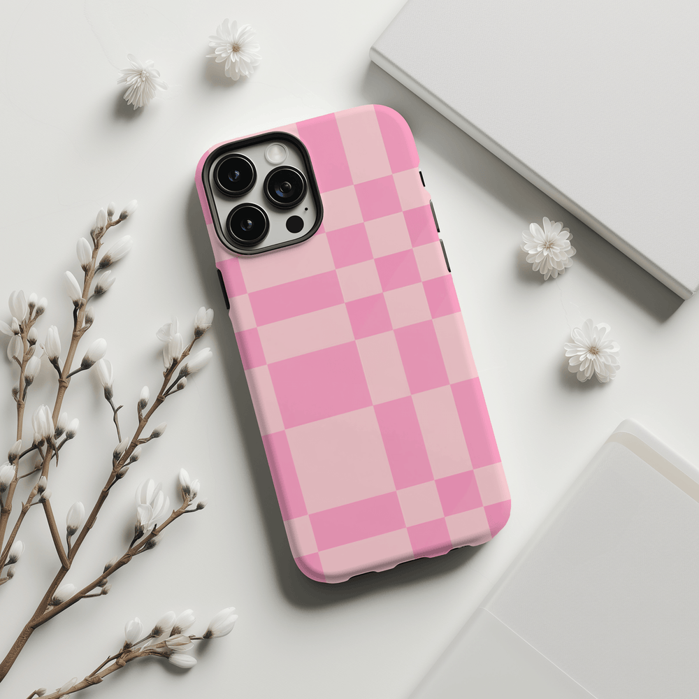 Checkerboard phone cover, checkered phone case, checkerboard iPhone cover, check pattern phone cover, checkerboard MagSafe accessory, checkered MagSafe case, trendy checker design, checker phone case for iPhone 16, checkerboard MagSafe cover