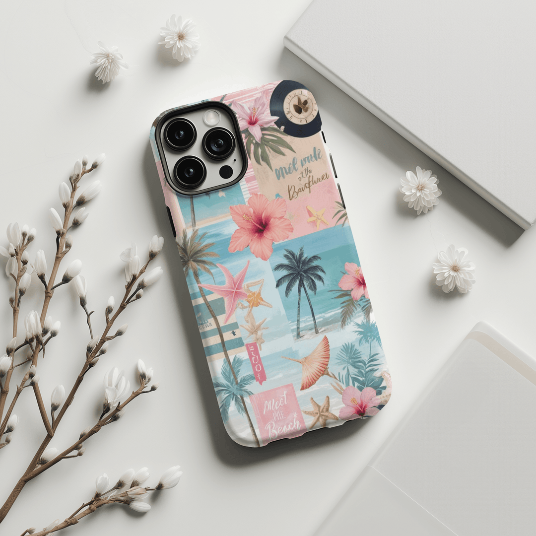 iphone 13 case iphone 14 pro case iphone 15 case iphone 15 pro case scrapbook phone case collage phone case coquette phone case beachy phone case coastal daughter sailing gift Beach vibes Design Beach Prints 15 Pro Case Summer