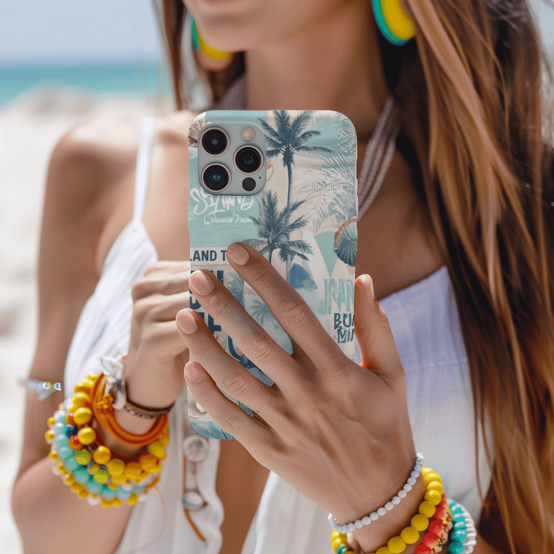 iphone 16 case iphone 16 pro case iphone 15 case iphone 15 pro case scrapbook phone case collage phone case coquette phone case beachy phone case coastal daughter sailing gift Beach vibes Design Beach Prints 15 Pro Case Summer