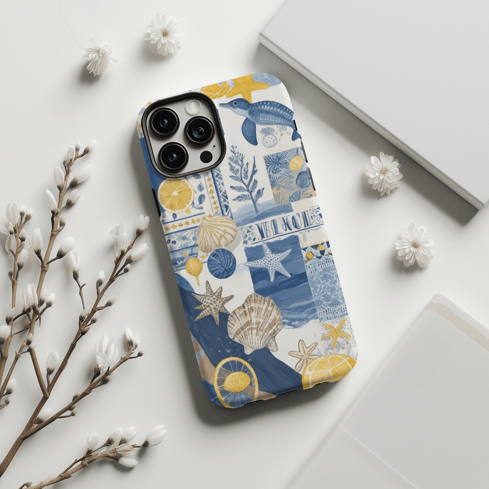 iphone 16 case iphone 16 pro case iphone 15 case iphone 15 pro case scrapbook phone case collage phone case coquette phone case beachy phone case coastal daughter sailing gift Beach vibes Design Beach Prints 15 Pro Case Summer