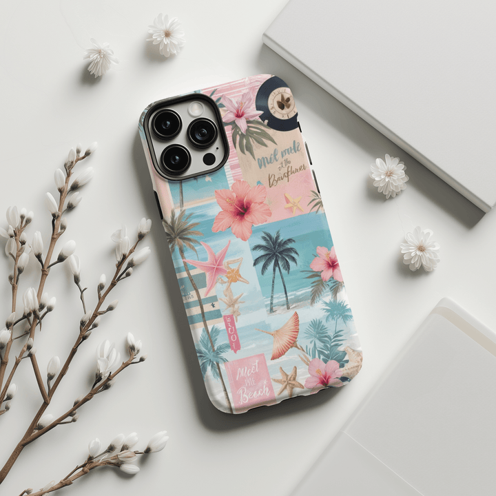 iphone 16 case iphone 16 pro case iphone 15 case iphone 15 pro case scrapbook phone case collage phone case coquette phone case beachy phone case coastal daughter sailing gift Beach vibes Design Beach Prints 15 Pro Case Summer