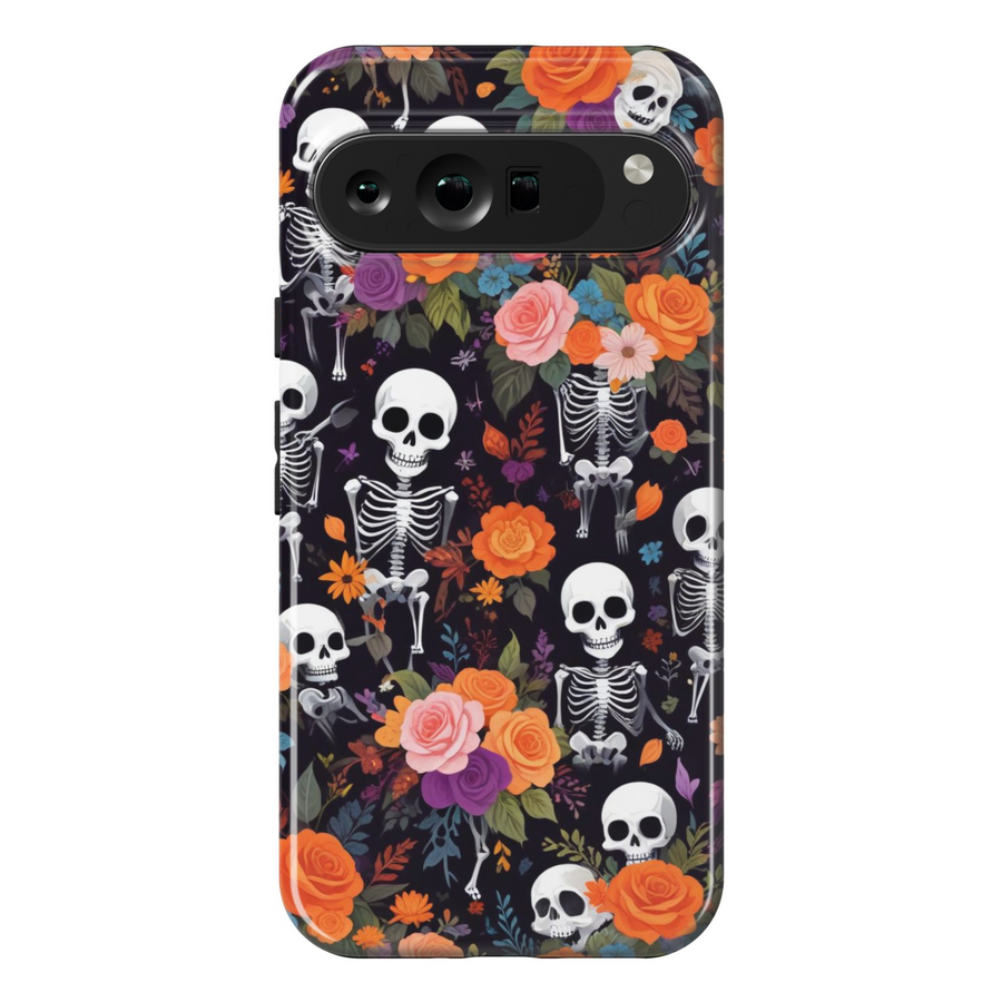 Protective cases for Google Pixel, including Pixel 7 Pro, Pixel 8 Pro, Pixel 9 Pro, Pixel 6 Pro, Pixel 8a, Pixel 7a, Pixel 6a, Pixel 9 Pro XL, Pixel 5, and Pixel 4 XL. Halloween Pixel Case