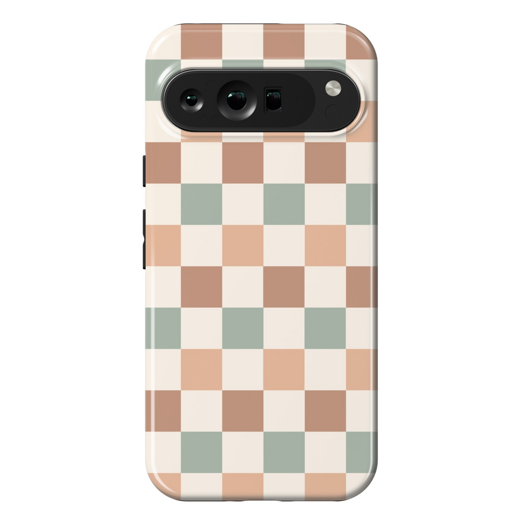 Protective cases for Google Pixel, including Pixel 7 Pro, Pixel 8 Pro, Pixel 9 Pro, Pixel 6 Pro, Pixel 8a, Pixel 7a, Pixel 6a, Pixel 9 Pro XL, Pixel 5, and Pixel 4 XL. Checker case, boardgame pattern, checker phonecase, checkered pattern