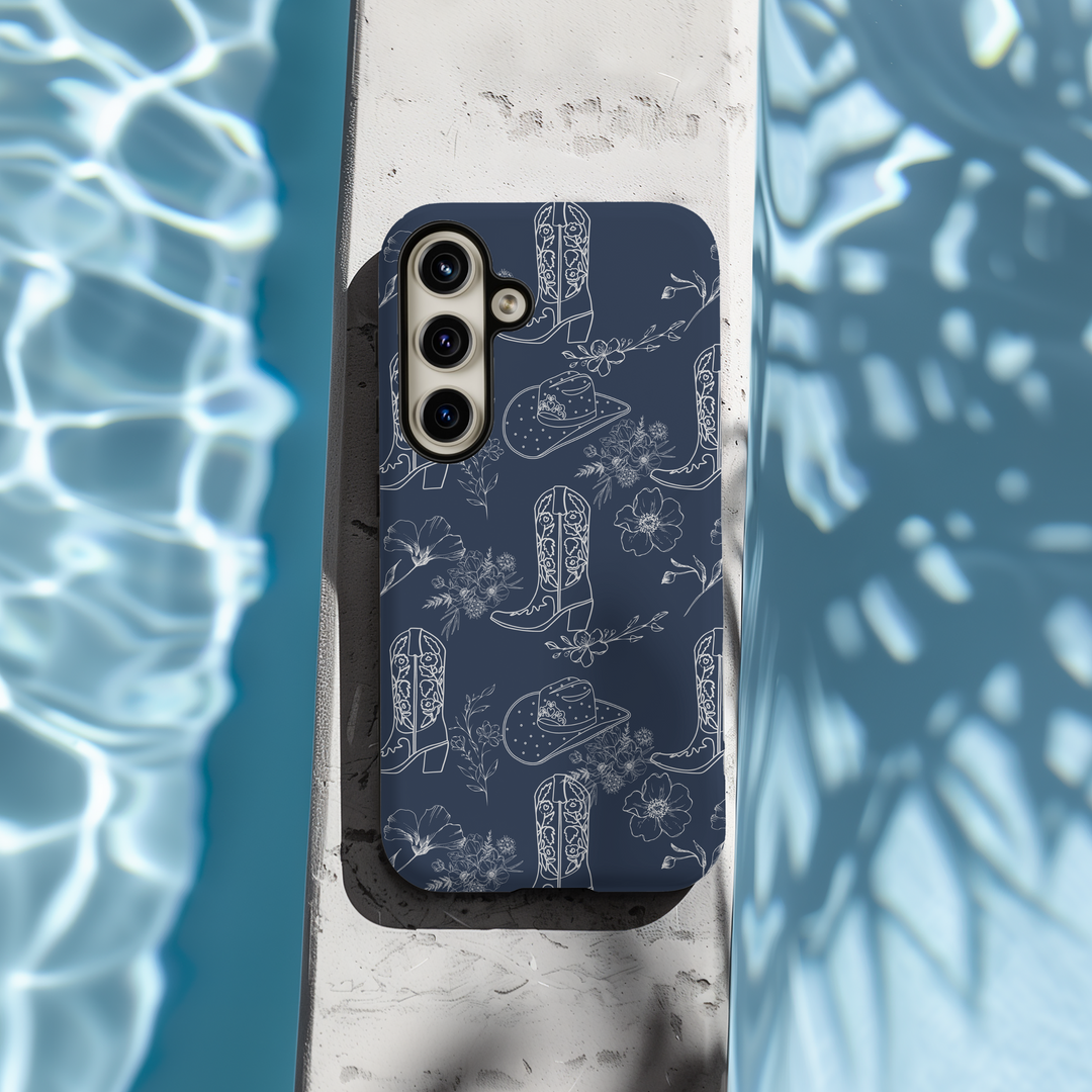 phone case, iphone 15 pro max, blue cowboy boots, western phone case, blue aesthetic case, cowboy phone case, iphone 15 pro case, iphone 14 pro case, iphone xr, samsung s23 case, samsung s22 case, pixel 8 pro case, cowboy cowgirl gifts