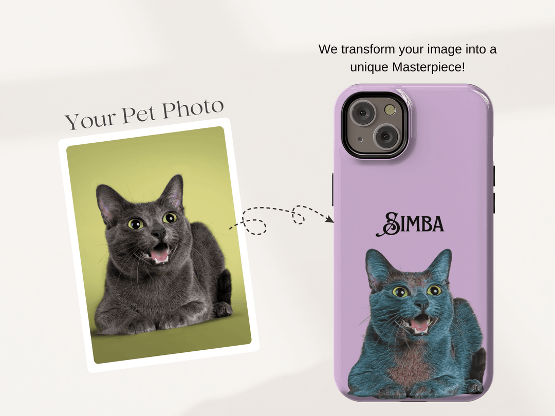 custom phone case, personalized case, custom iphone case, cat face phone case, dog memorial gift, pet phone cover, dog mom gift, custom dog case, iphone case cover, pet illustration, iphone 13 14 15 case, case with pet photo, gift for dog lover