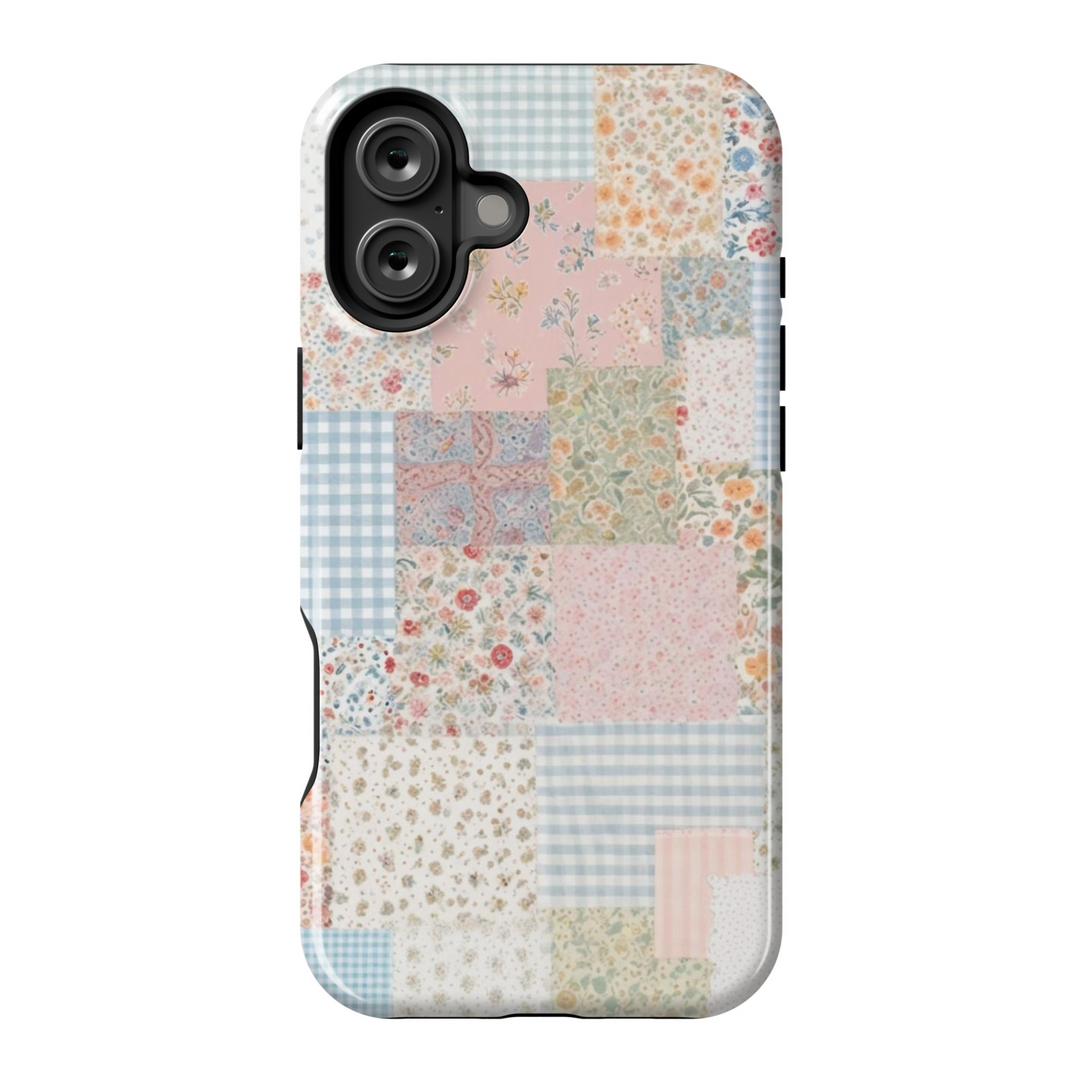 floral coquette, floral iphone case, quilt, lace aesthetic, love shack fancy, iphone case, brandy melville, patchwork phone case, patchwork aesthetic, coquette phone case, coquette aesthetic