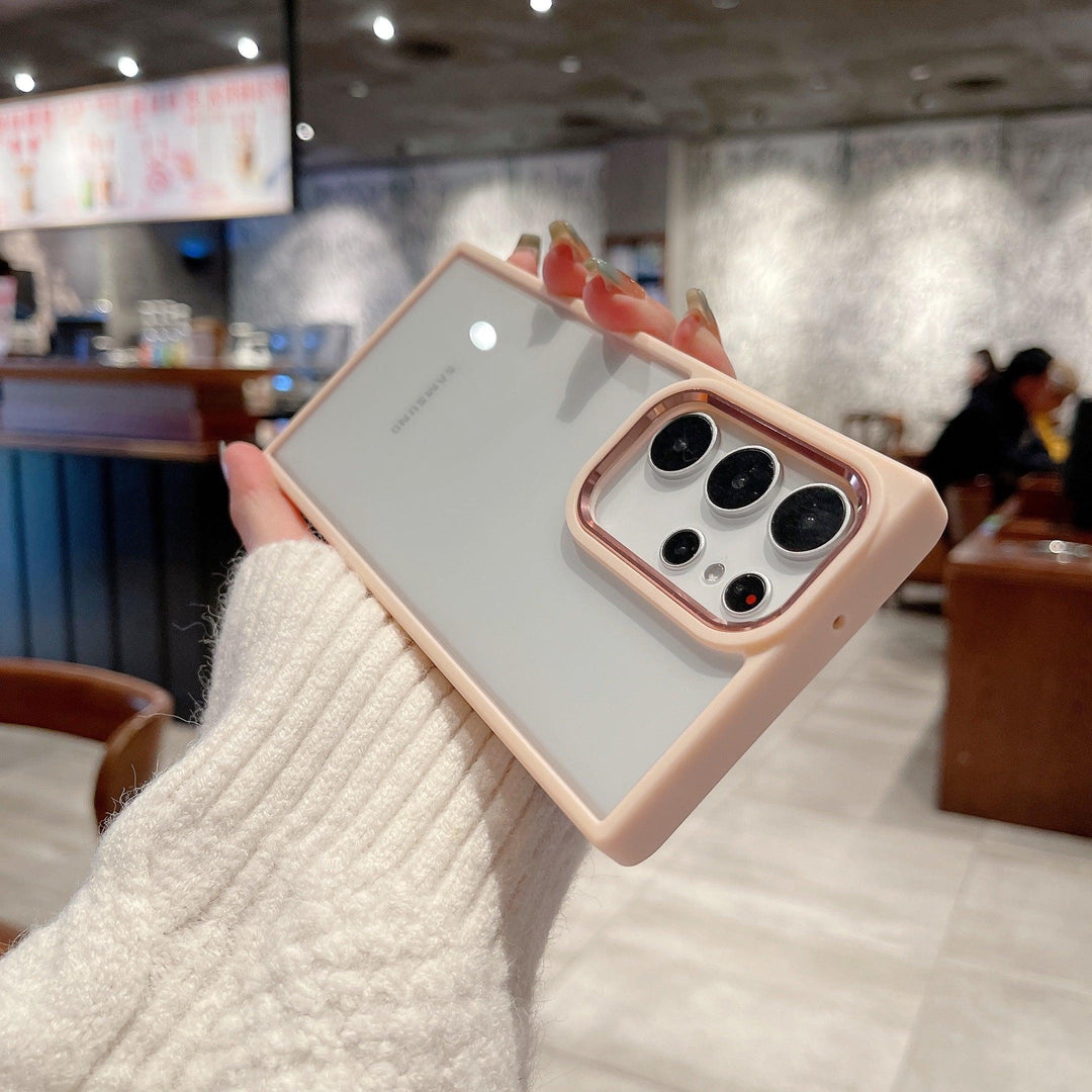 Galaxy Case Clear Metallic - Rose Gold - CASELIX