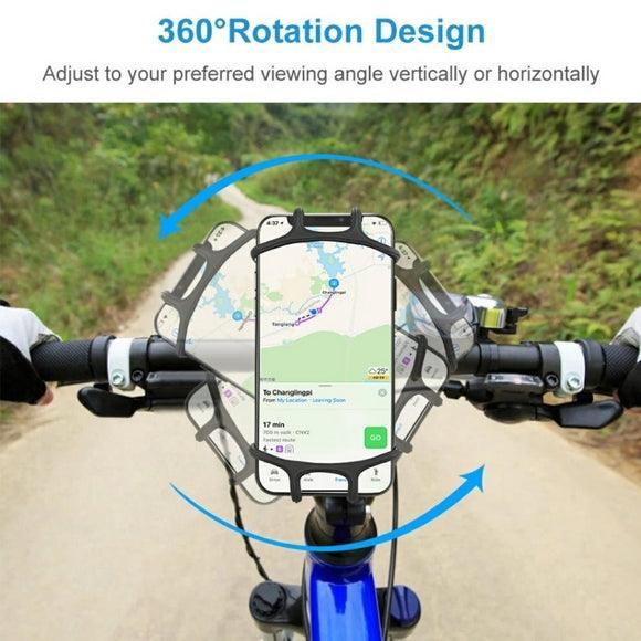 Bike phone Mount 360 Silicone Phone Holder - CASELIX