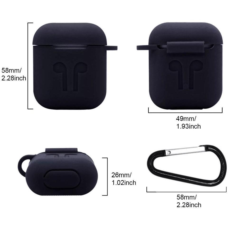 Airpods Case Silicone - Black - CASELIX