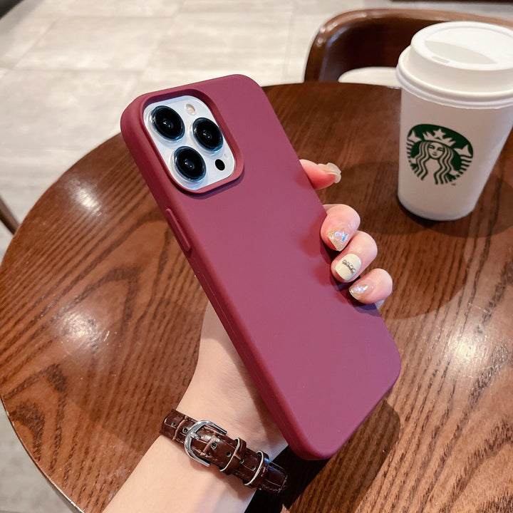 iPhone Case Silicone - Burgundy - CASELIX