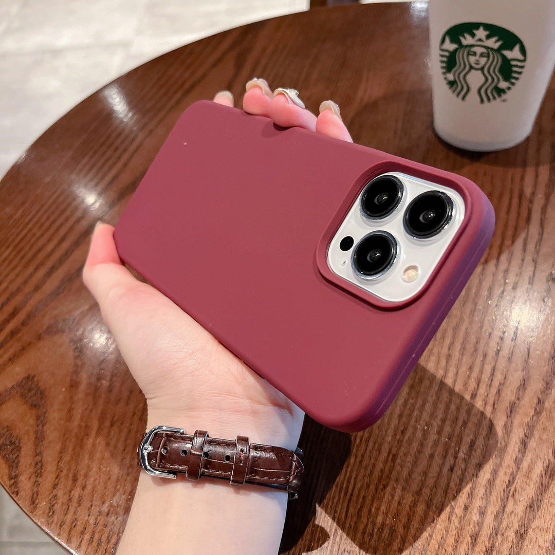 iPhone Case Silicone - Burgundy - CASELIX