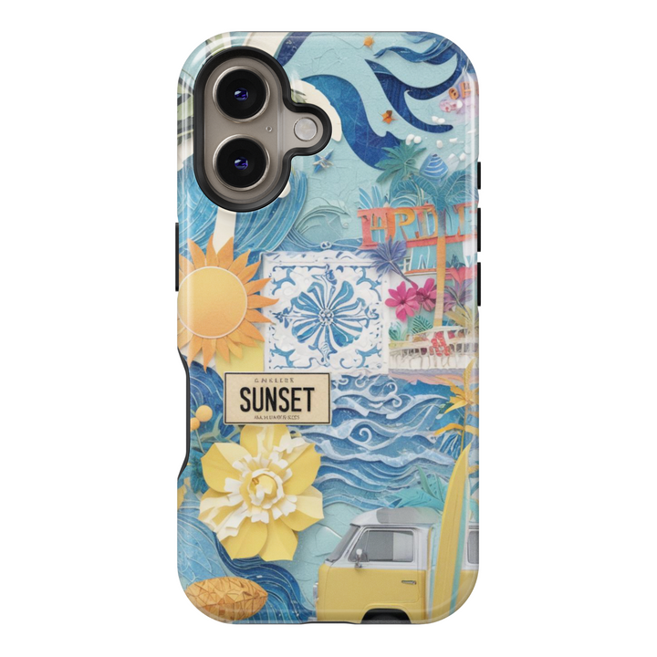 iphone 16 case iphone 16 pro case iphone 15 case iphone 15 pro case scrapbook phone case collage phone case coquette phone case beachy phone case coastal daughter sailing gift Beach vibes Design Beach Prints 15 Pro Case Summer