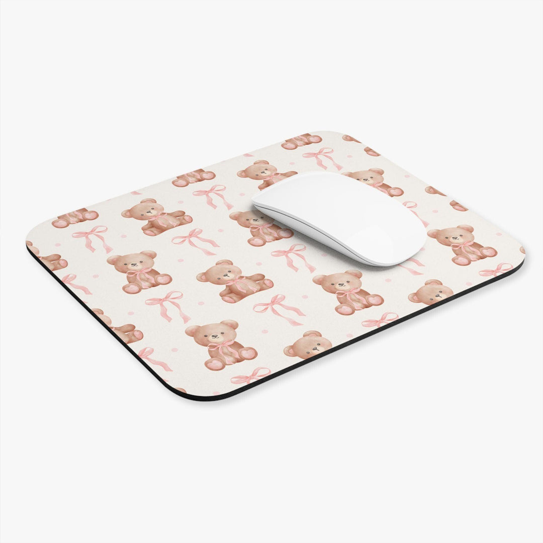 mousepad, girly bow mousepad, girly mousepad, teacher mousepad, desk accessories, office accessories, round mousepad, rectangle mousepad, pad for mouse, feminine mousepad, coquette mousepad, coquette pattern, coquette print