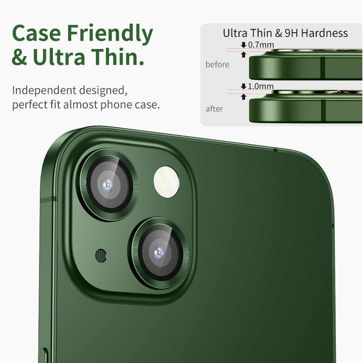 iPhone 13 Camera Lens Protector tempered glass - Alpine Green - CASELIX