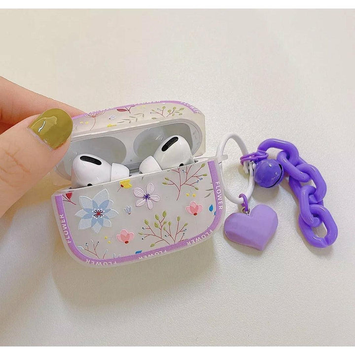 AirPod Case Floral - Purple - CASELIX