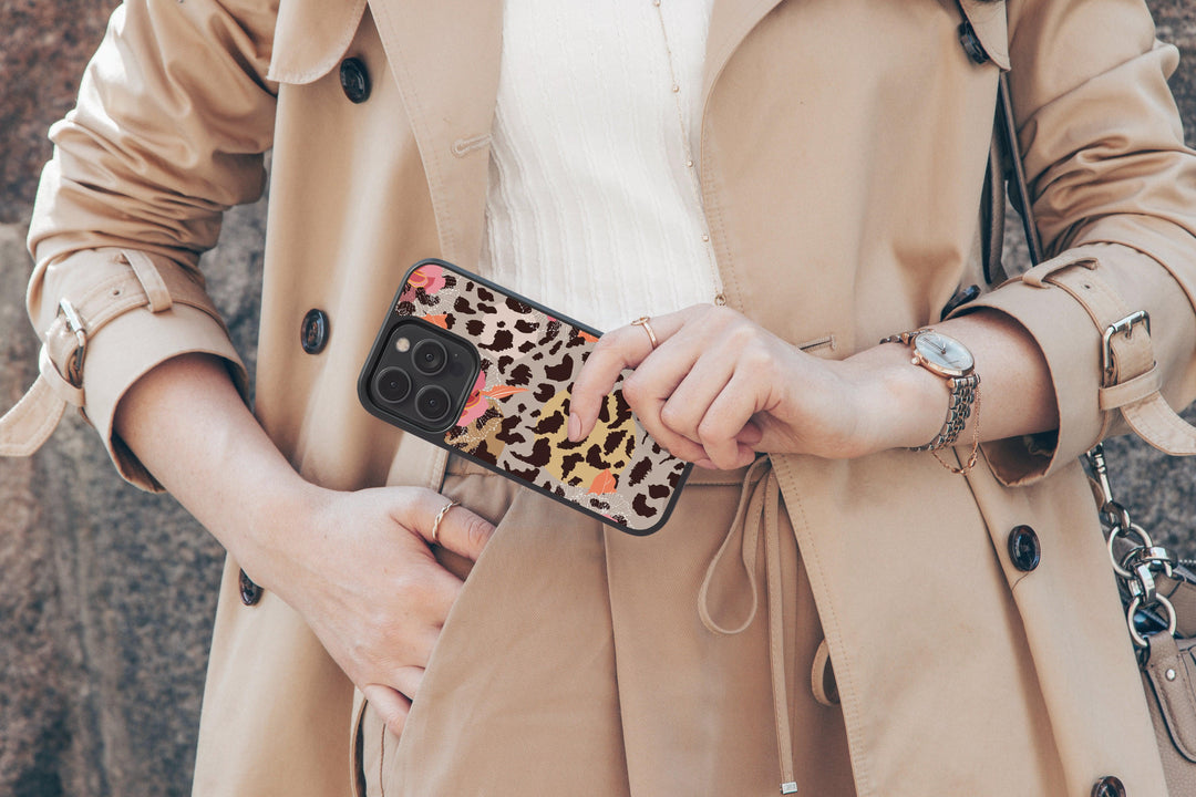 Leopard Floral Phone Case - CASELIX