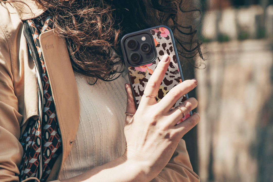 Leopard Floral Phone Case - CASELIX