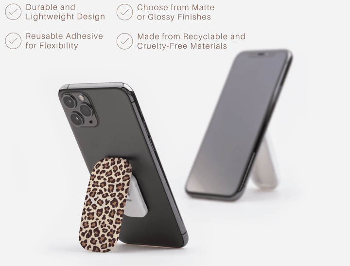 Leopard Phone Grip Holder - CASELIX