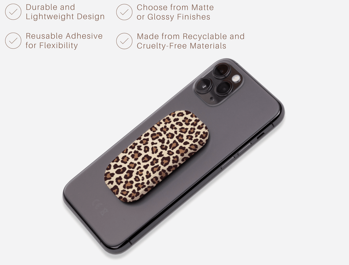 Leopard Phone Grip Holder - CASELIX