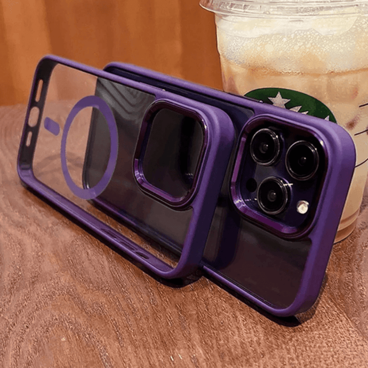 iPhone Case Clear Metallic Magsafe - Deep Purple - CASELIX