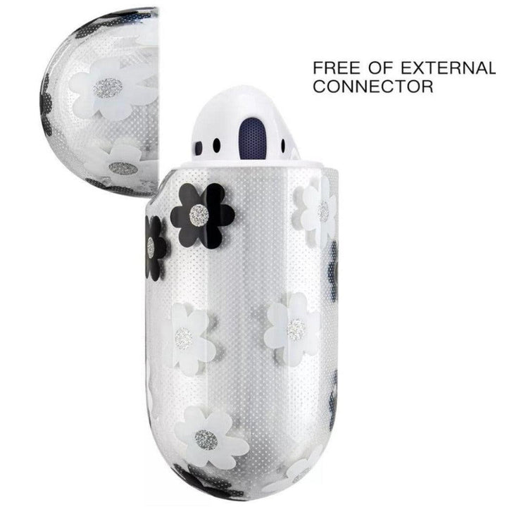 Airpod case floral - Clear - CASELIX