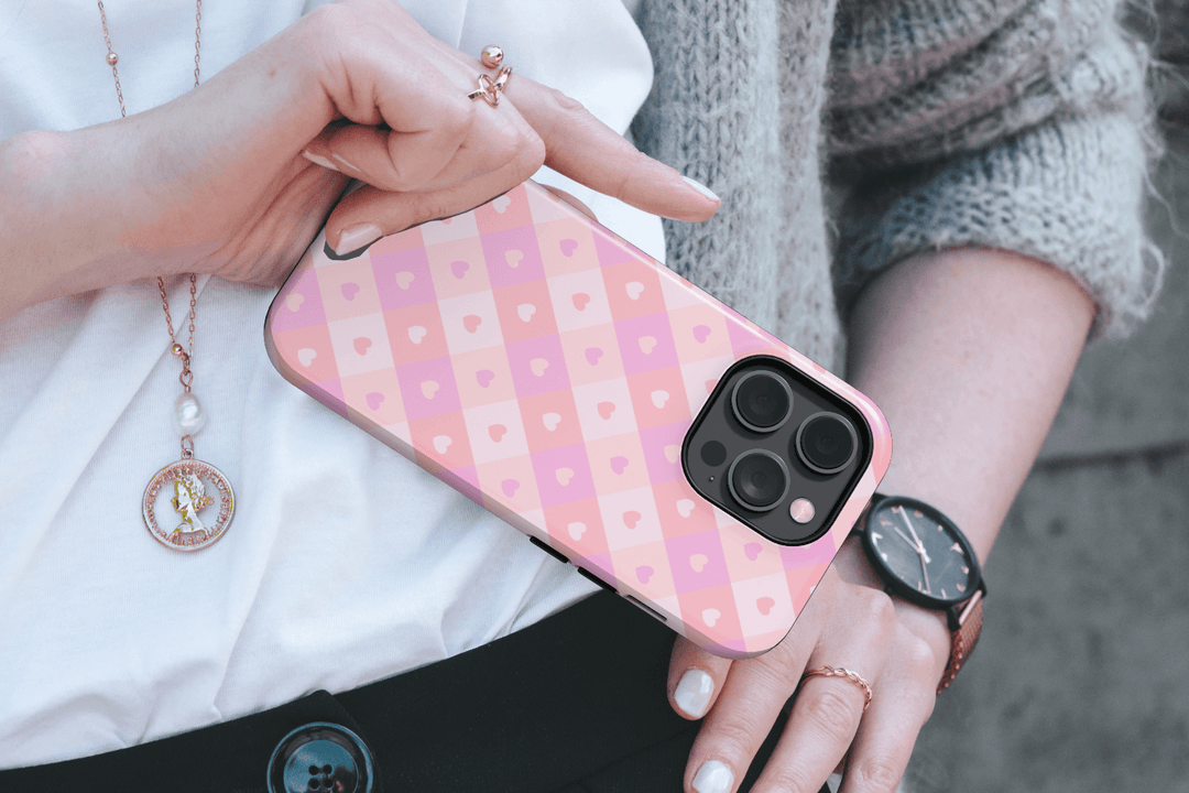 Pastel Pink Checkered MagSafe iPhone Case, Pastel Pink Checkered iPhone 16 Case, Pastel Pink Checkered iPhone 15 Cover, Pastel Pink Checkered Tough iPhone Case, Cute Slim Pastel Pink Checkered Phone Case for Women, Preppy Pastel Pink Checkered iPhone Case, Trendy iPhone 16 Pastel Pink Checkered Case, Protective Pastel Pink Checkered iPhone Case, Slim Preppy iPhone 16 Pastel Pink Checkered Cover, Trendy Pastel Pink Checkered Phone Case for Women.