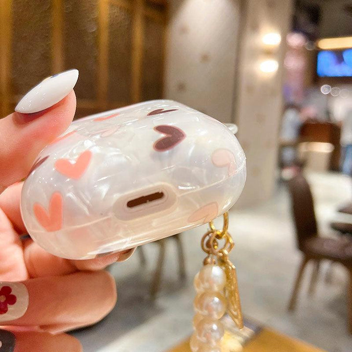 AirPod Case hearts Pearl - White - CASELIX