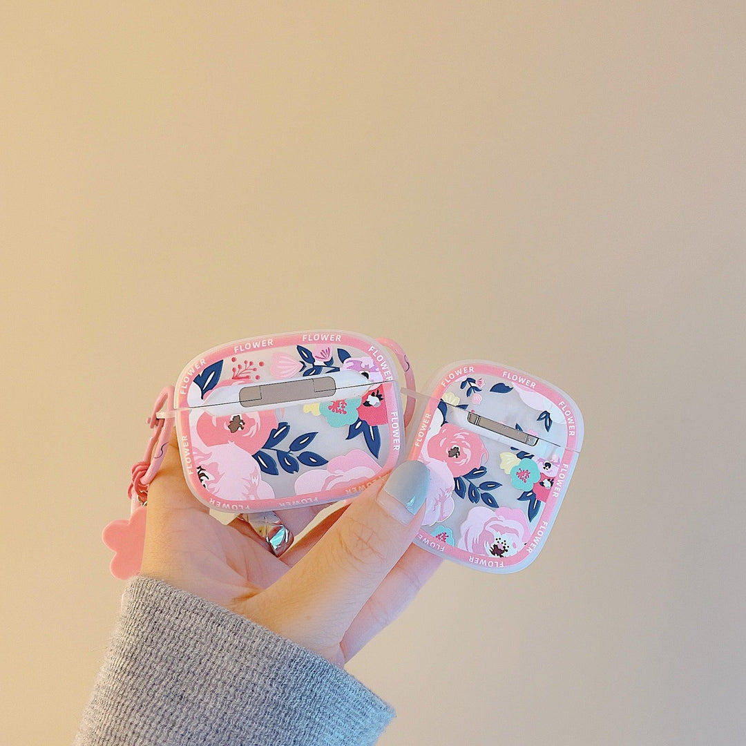 AirPod Case Floral - Pink Roses - CASELIX