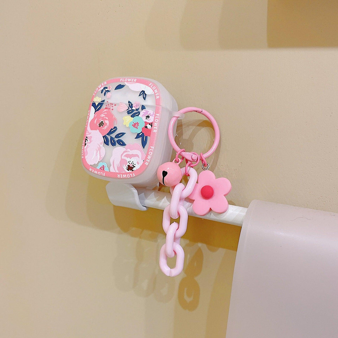 AirPod Case Floral - Pink Roses - CASELIX