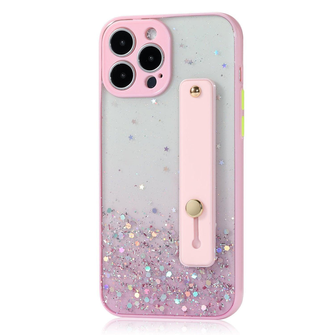 iPhone 13 Pro Max Case Glitter Wrist Strap