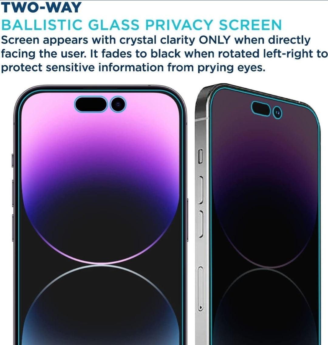 Premium Privacy Screen Protector Tempered glass for iPhone - CASELIX