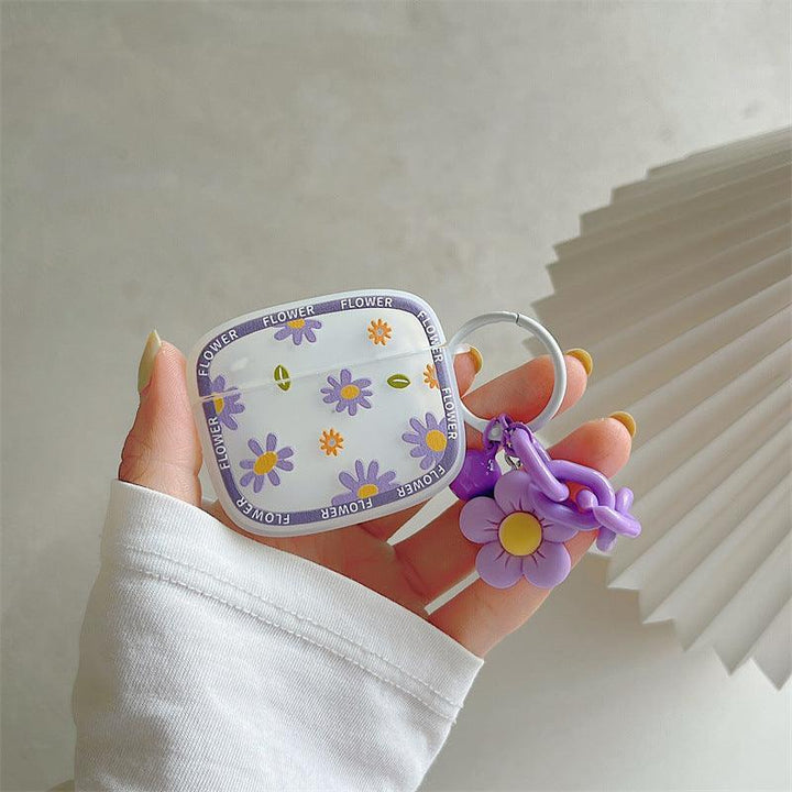 AirPod Case Flowers - Purple - CASELIX