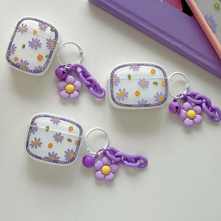 AirPod Case Flowers - Purple - CASELIX