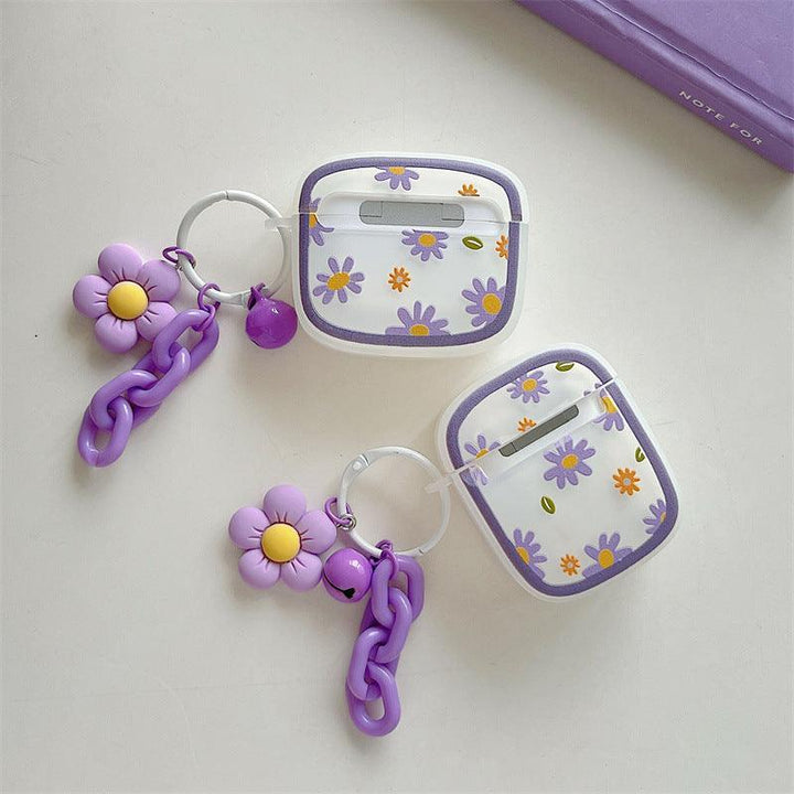 AirPod Case Flowers - Purple - CASELIX